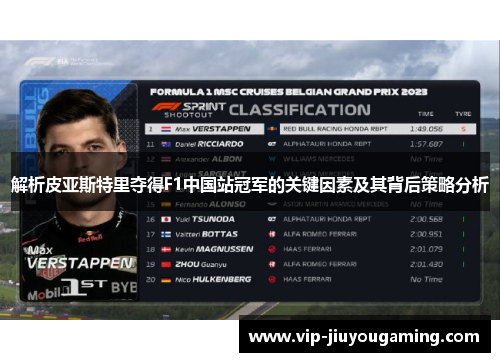 解析皮亚斯特里夺得F1中国站冠军的关键因素及其背后策略分析